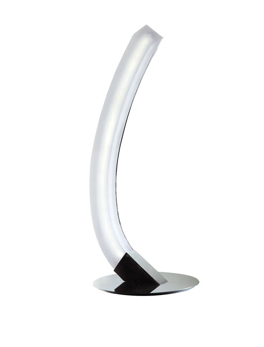 Mantra M3563 On Table Lamp Right 5W LED 3000K, 500lm, Polished Chrome/Frosted Acrylic, 3yrs Warranty