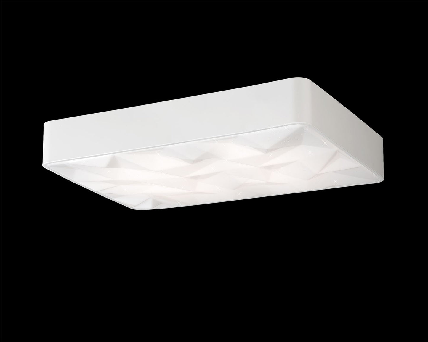 Mantra Fusion M5881 Rombos Flush Rectangular 60W LED 3000-6500K Tuneable, 4500lm, Remote Control White, 3yrs Warranty - M5881 Ceiling