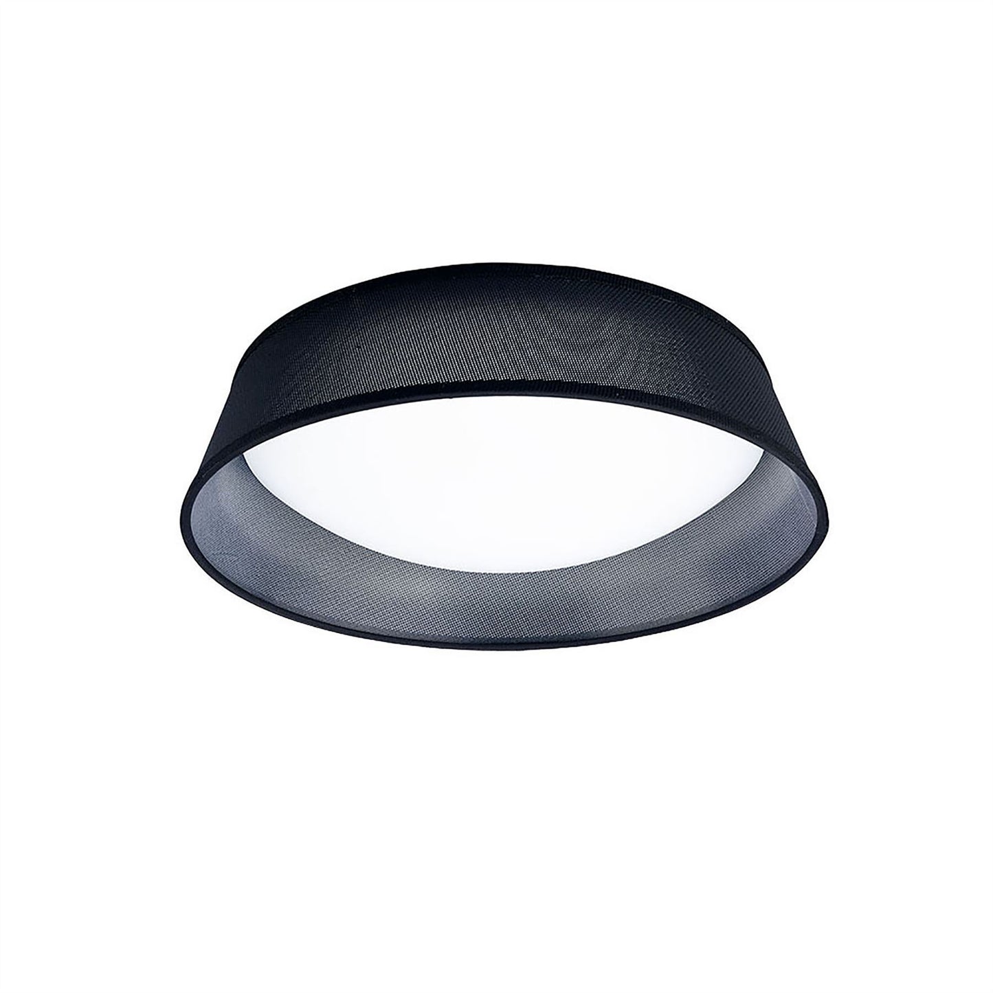 Mantra Nordica Plafones M4965 Nordica Ceiling 21W LED 45CM Black 3000K, 2100lm, White Acrylic with Black Shade, 3yrs Warranty