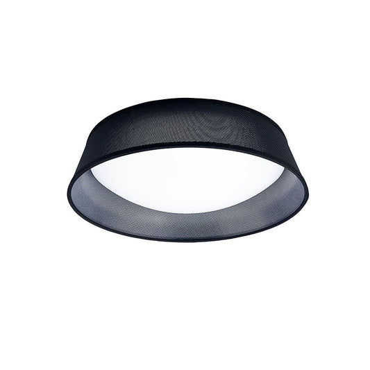 Mantra Nordica Plafones M4965 Nordica Ceiling 21W LED 45CM Black 3000K, 2100lm, White Acrylic with Black Shade, 3yrs Warranty