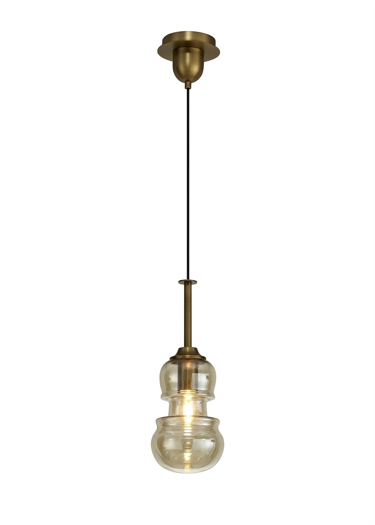 Mantra Sonata Pendant 15cm Round, 1 x E27, Bronze
