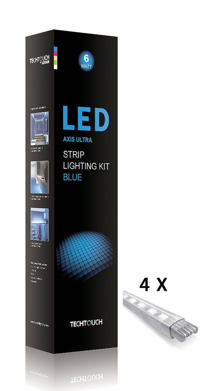 Techtouch Axis Ultra Blue Kit 4x18 LED Rigid Strips (6W) Strip