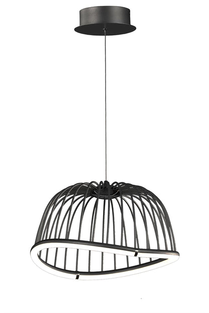 Mantra Celeste Pendant 41cm Round, 20W LED, 3000K, 1400lm, Black, 3yrs Warranty