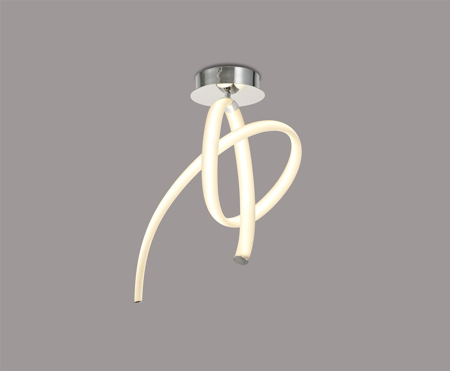 Mantra Armonia Semi Flush Vertical, 40W LED, 3000K, 3000lm, Polished Chrome/Frosted Acrylic, 3yrs Warranty Ceiling
