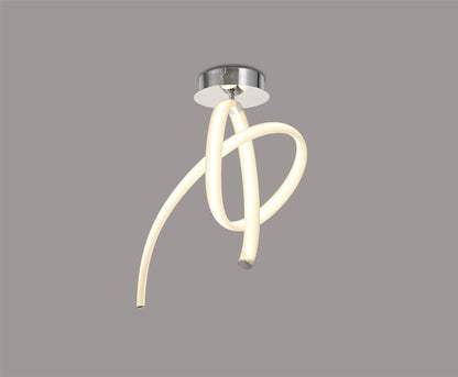 Mantra Armonia Semi Flush Vertical, 40W LED, 3000K, 3000lm, Polished Chrome/Frosted Acrylic, 3yrs Warranty Ceiling