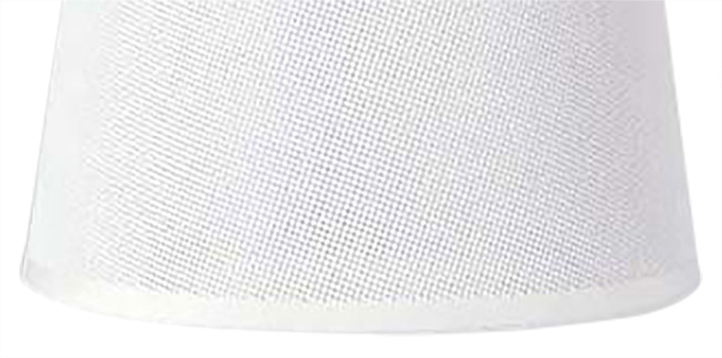 Mantra M5322 Habana White Round Shade 210/240mm x 165mm, Suitable for Table Lamps