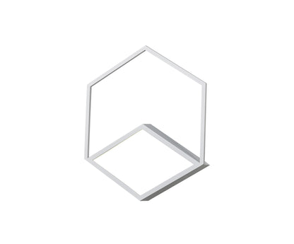 Mantra Fusion Kubick Ceiling/Wall Light, 48W LED, 3000K, 2700lm, White, 3yrs Warranty