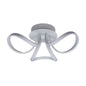 Mantra Knot Led Blanco Knot Blanco Ceiling 48cm Round 3 Looped Arms 36W LED 4000K, 2520lm, White/Frosted Acrylic, 3yrs Warranty Ceiling