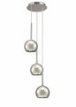 Deco Regina Pendant 3 Light G9 Polished Chrome/Smoke Glass