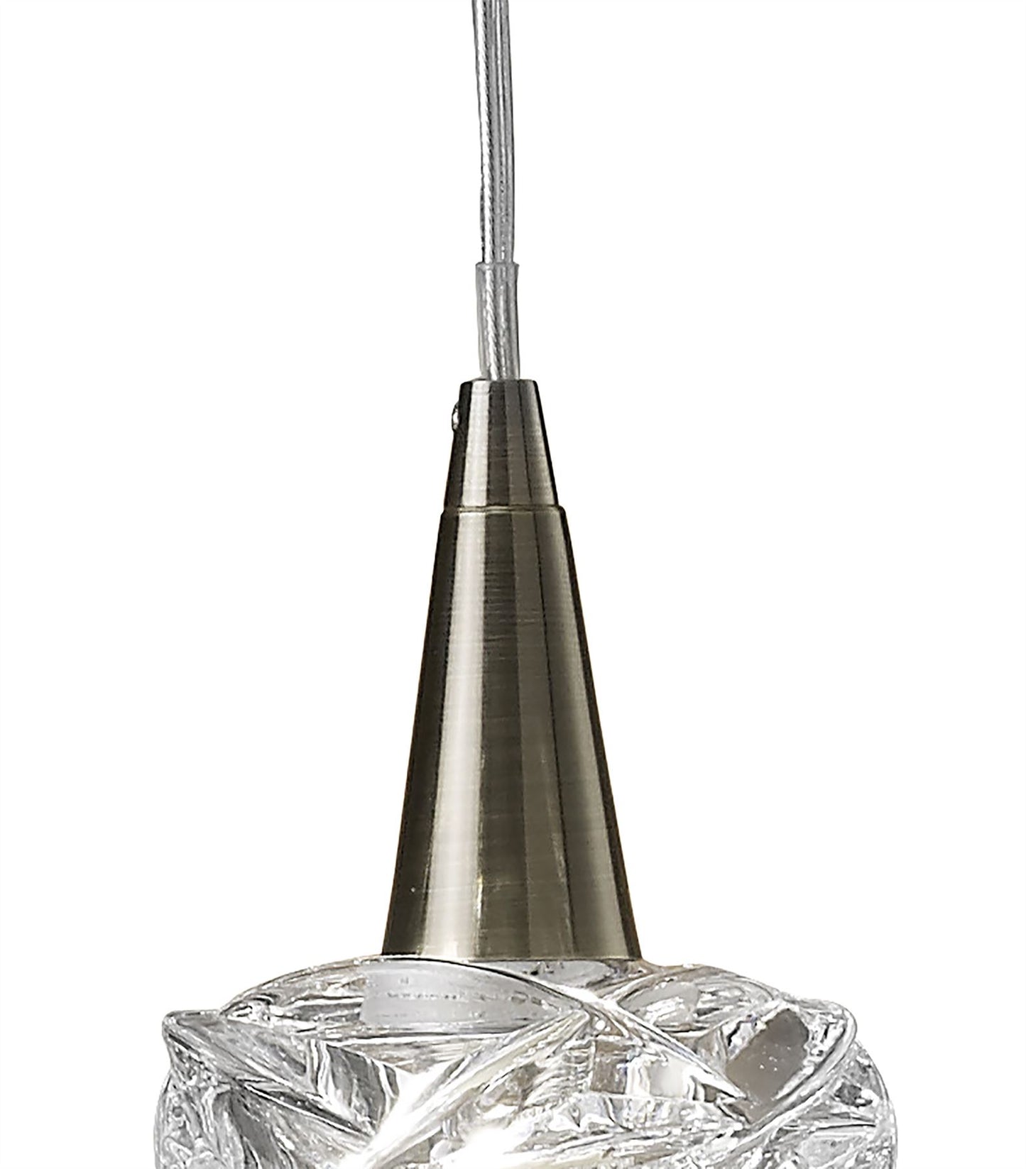 Mantra M4076 Maremagnum Pendant 1 Light G9, Antique Brass