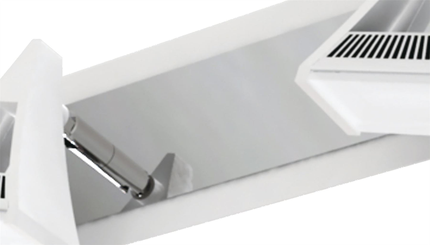 Mantra Fusion Filippo Linear Spot Light 2 Light LED 10W 3000K, 900lm, Matt White/Polished Chrome, 3yrs Warranty