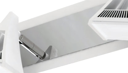 Mantra Fusion Filippo Linear Spot Light 2 Light LED 10W 3000K, 900lm, Matt White/Polished Chrome, 3yrs Warranty