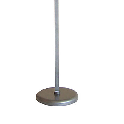 Diyas San Marino Floor Lamp with In-Line Dimmer 2 Light E14 Tex/Pewter/Opal Glass, NOT LED/CFL Compatible