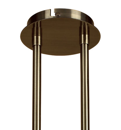 Mantra Alaska GU10 Telescopic 4 Light L1, SGU10 Bar, Antique Brass, CFL Lamps INCLUDED
