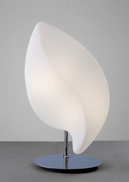 Mantra Natura Table Lamp 2 Light E27 Small Indoor, Polished Chrome/Opal White