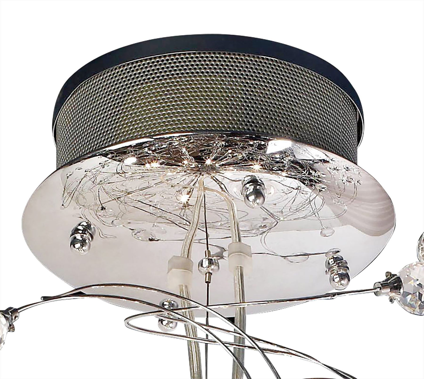 Diyas Messe 96cm  24 Light G4 Polished Chrome/Crystal, NOT LED/CFL Compatible Item Weight: 15.3kg Ceiling Pendant Light Fitting