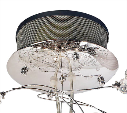 Diyas Messe 96cm  24 Light G4 Polished Chrome/Crystal, NOT LED/CFL Compatible Item Weight: 15.3kg Ceiling Pendant Light Fitting