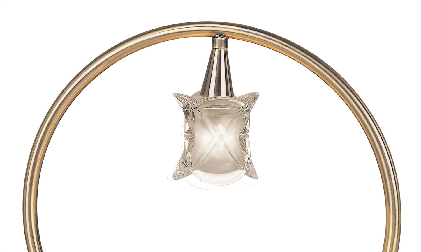 Mantra Rosa Del Desierto Table Lamp 1 Light G9, Antique Brass