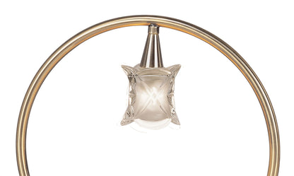 Mantra Rosa Del Desierto Table Lamp 1 Light G9, Antique Brass