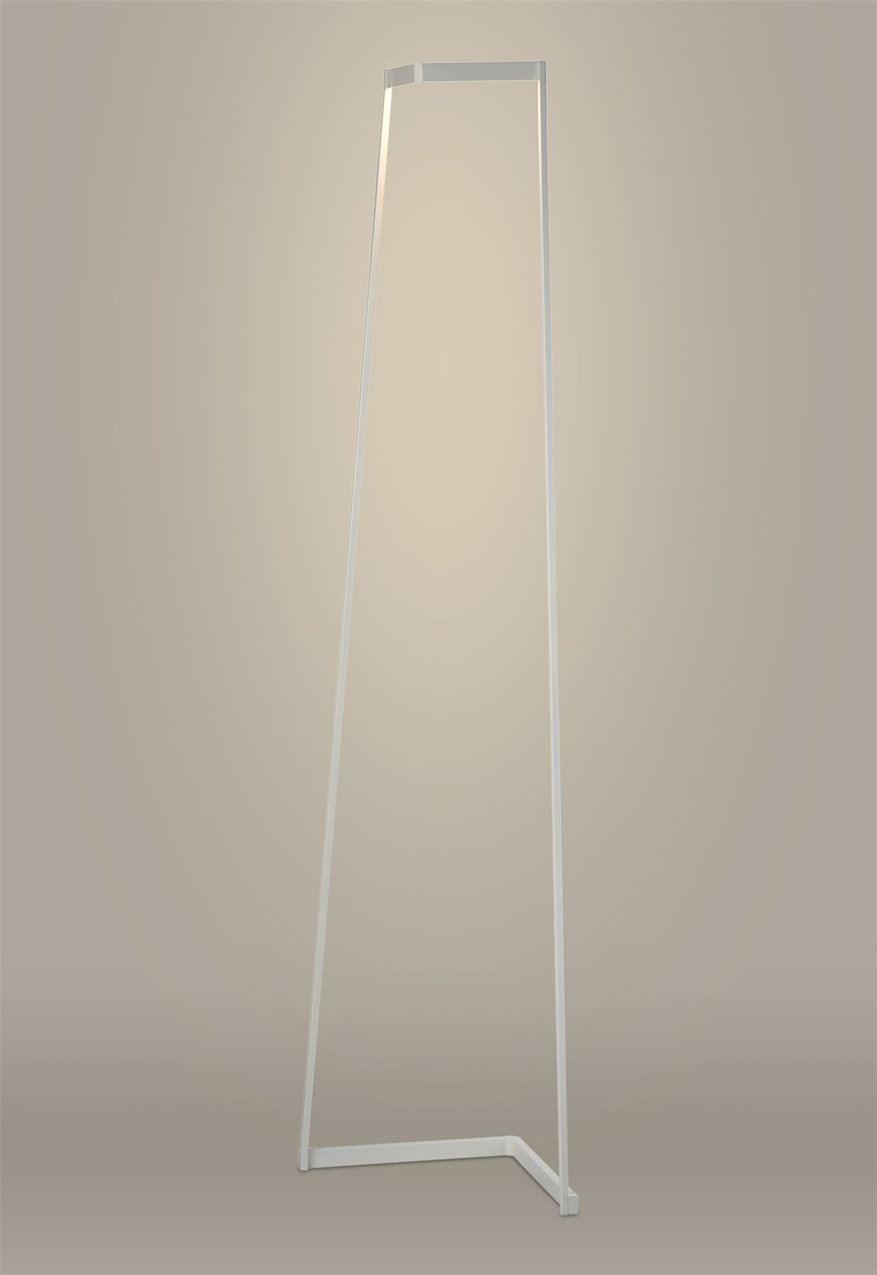 Mantra Minimal Floor Lamp, 20W LED, 3000K, 1500lm, White, 3yrs Warranty
