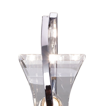 Mantra M0895 Kromo Table Lamp 1 Light G9 Looped Frame, Polished Chrome