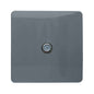 Trendi 1 Gang Artistic Modern Glossy Screwless Television Satellite Socket Warm Grey