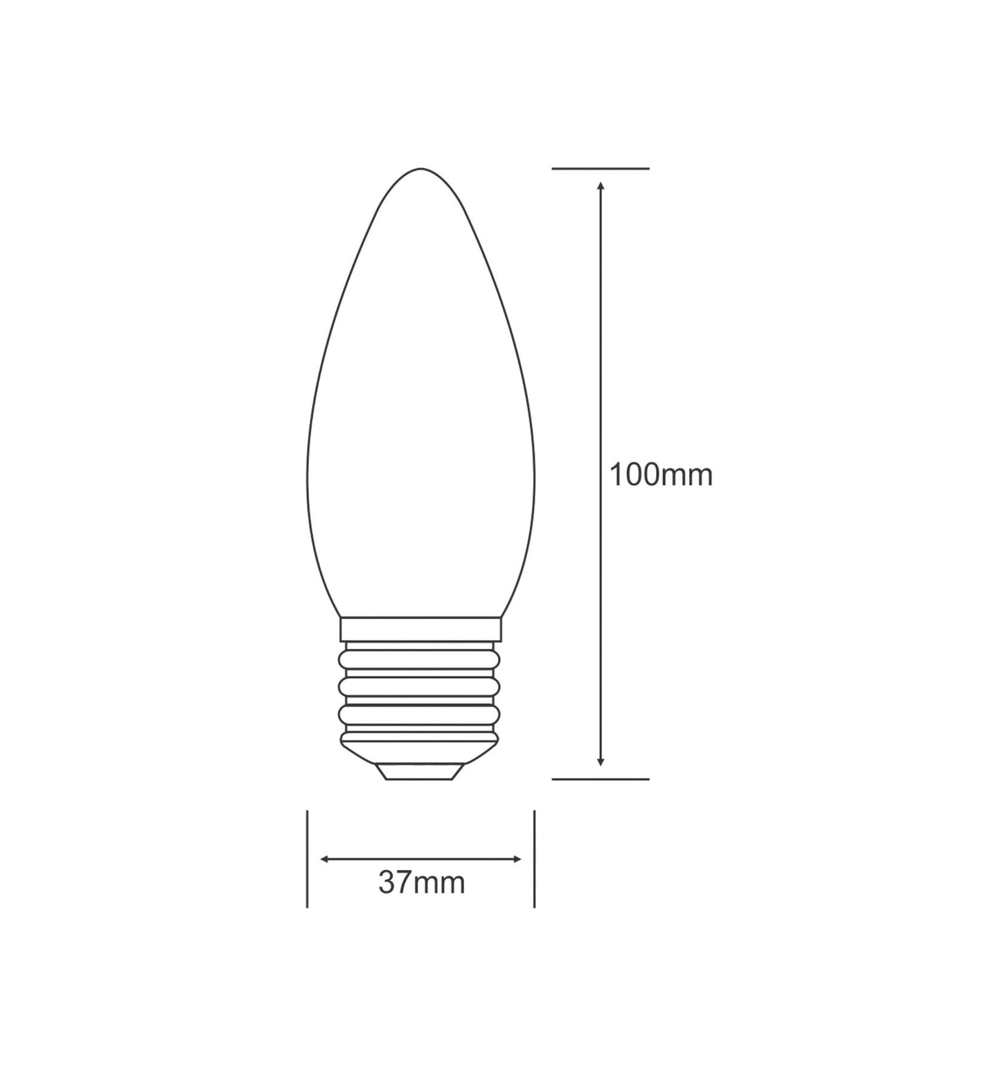 Luxram Decorative Multi-LED Candle E27 0.3W Green LED