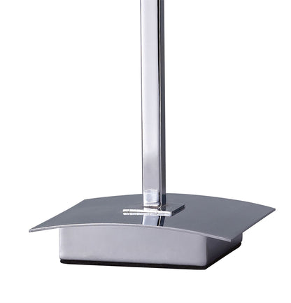 Mantra M0789 Akira Table Lamp 1 Light E14, Polished Chrome with Black Shade