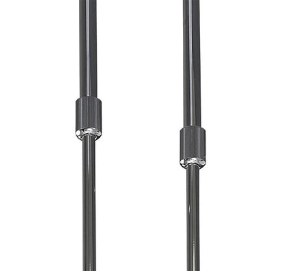 Mantra M1841 Ice Rectangular Telescopic Semi Flush Convertible 6 Light G9 ECO, Polished Chrome