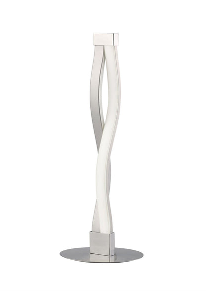 Mantra M4862 Sahara Table Lamp 6W LED 3000K, 420lm, Silver/Frosted Acrylic/Polished Chrome, 3yrs Warranty