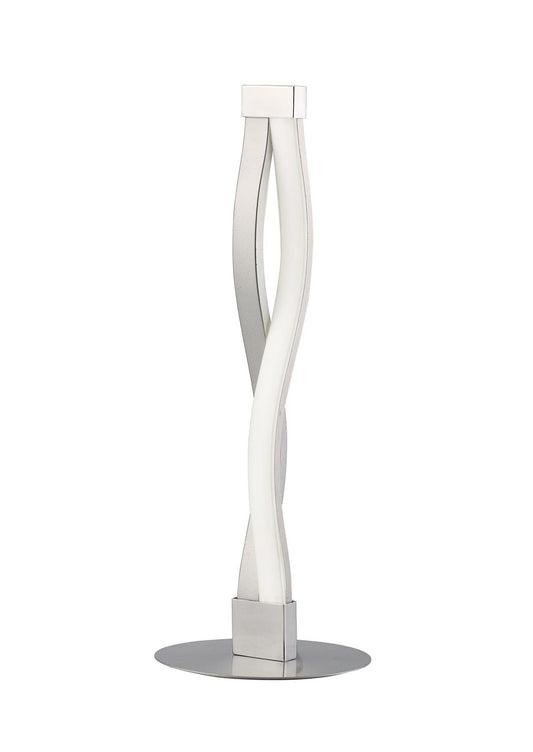 Mantra M4862 Sahara Table Lamp 6W LED 3000K, 420lm, Silver/Frosted Acrylic/Polished Chrome, 3yrs Warranty