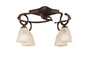 Mantra (0001 002) Oberture 54cm Ceiling 4 Light E14, Brown/Black Oxide