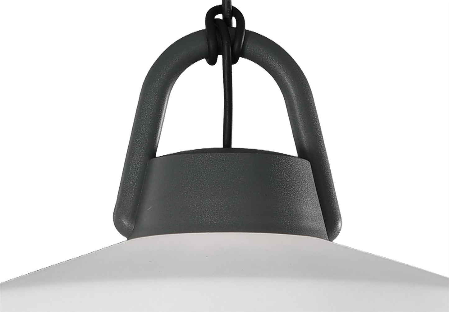 Mantra Fusion M6212 Kinke Pendant, 1 x E27, IP65, Anthracite, 2yrs Warranty