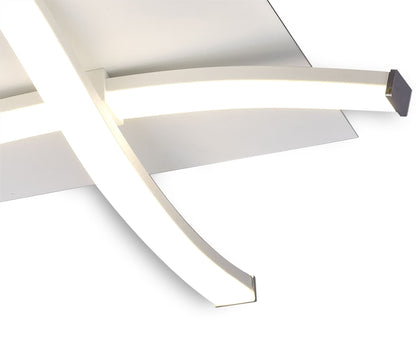 Mantra M6004 Nur Blanco Ceiling 34W LED 3000K, 2600lm, Dimmable White/Frosted Acrylic, 3yrs Warranty - M6004 Ceiling