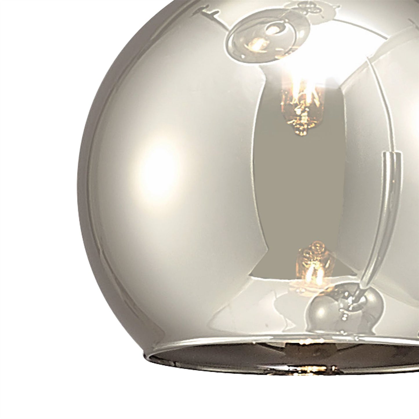 Deco Regina Pendant 3 Light G9 Polished Chrome/Smoke Glass