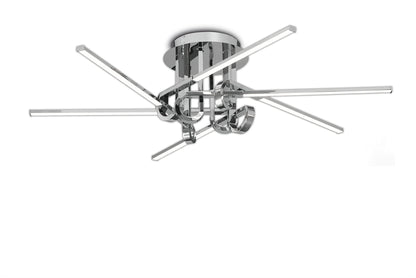 Mantra M6126 Cinto Ceiling 42W LED, 3000K, 3360lm, Polished Chrome, 3yrs Warranty - M6126 Ceiling