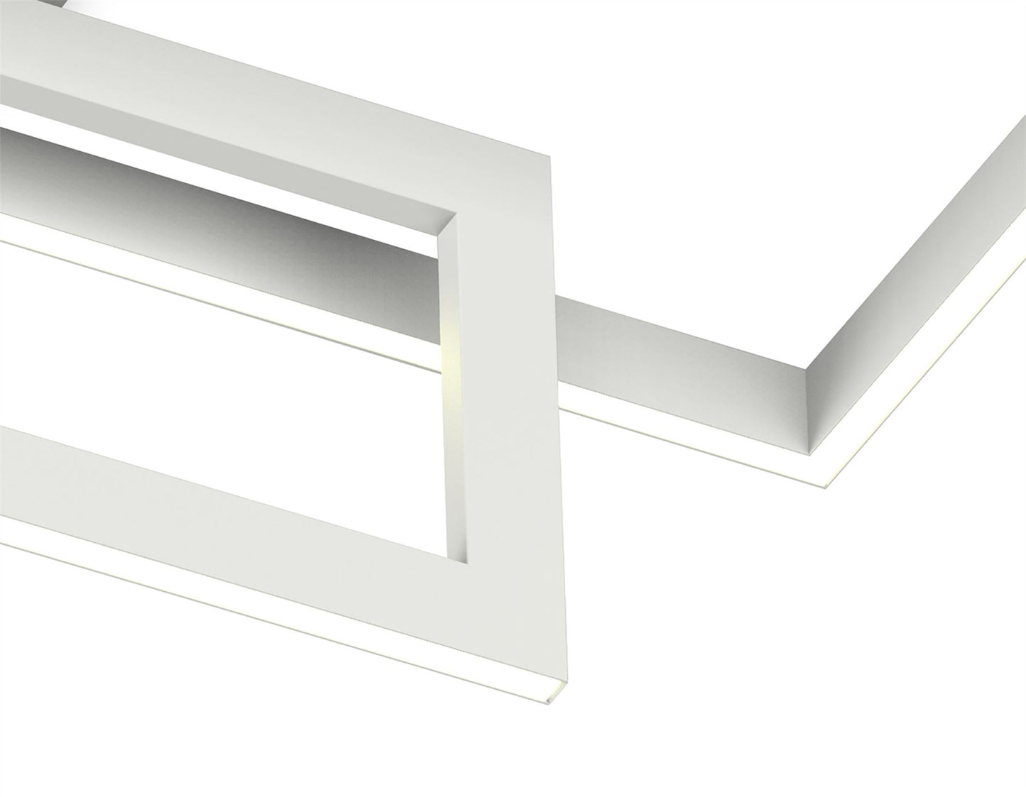 Mantra Fusion Mural Rectangular Ceiling Light, 48W LED, 3000K, 3840lm, IP20, Matt White, 3yrs Warranty