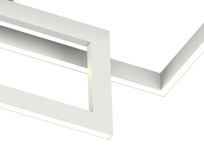 Mantra Fusion Mural Rectangular Ceiling Light, 48W LED, 3000K, 3840lm, IP20, Matt White, 3yrs Warranty