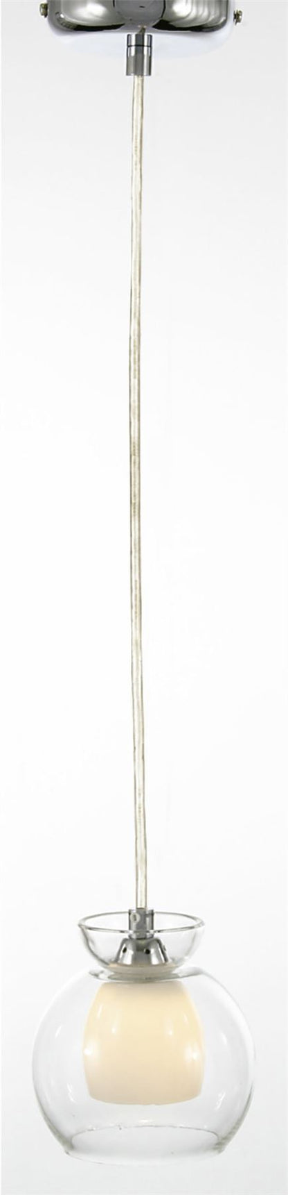 Diyas Malvina 15cm  1 Light G9 Polished Chrome/Clear Glass Ceiling Pendant Light Fitting