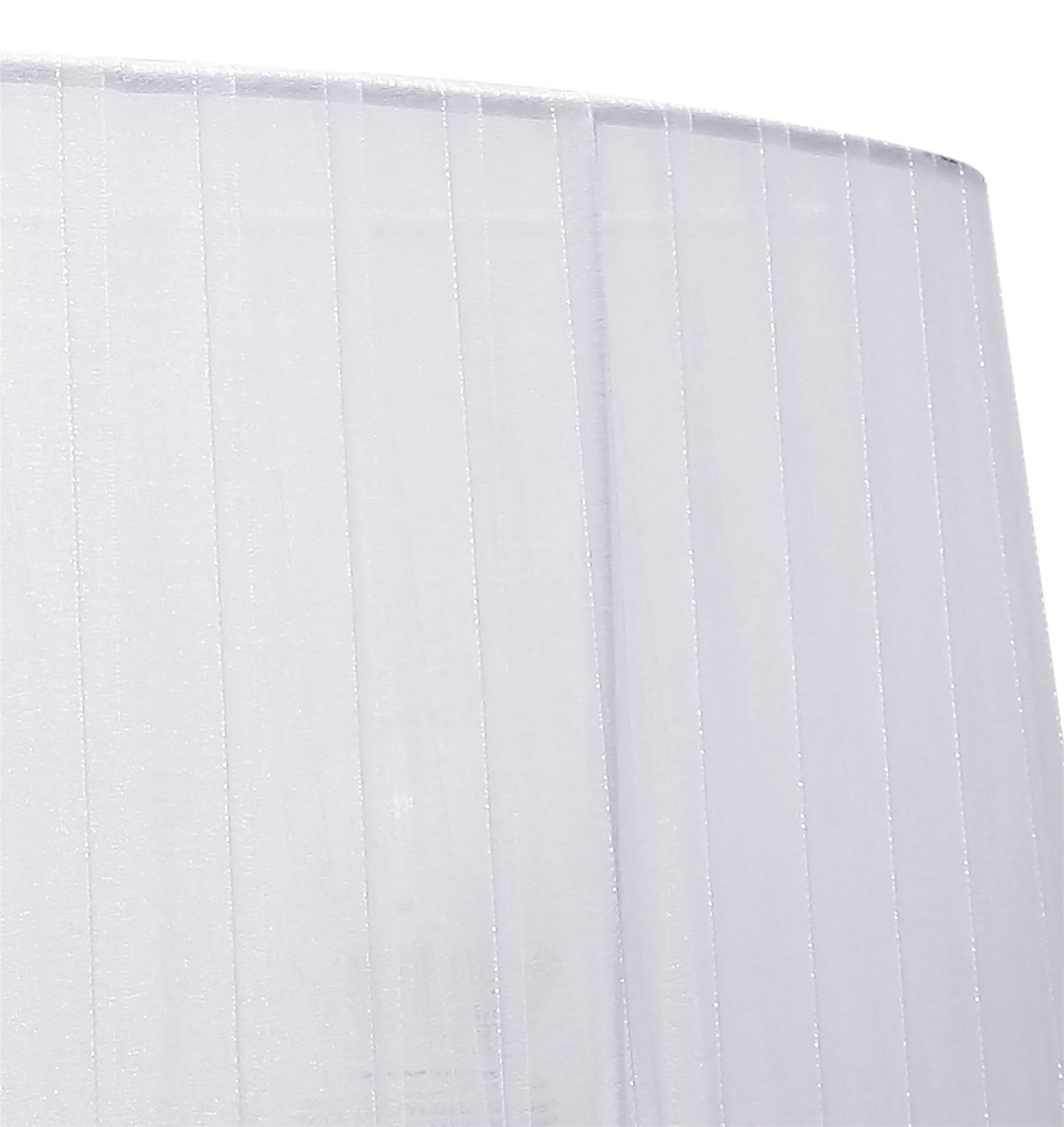 Mantra M5276 Louise Wall Light Right 2 Light E27 with White Shade Polished Chrome/Clear Crystal