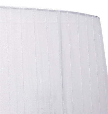 Mantra M5276 Louise Wall Light Right 2 Light E27 with White Shade Polished Chrome/Clear Crystal