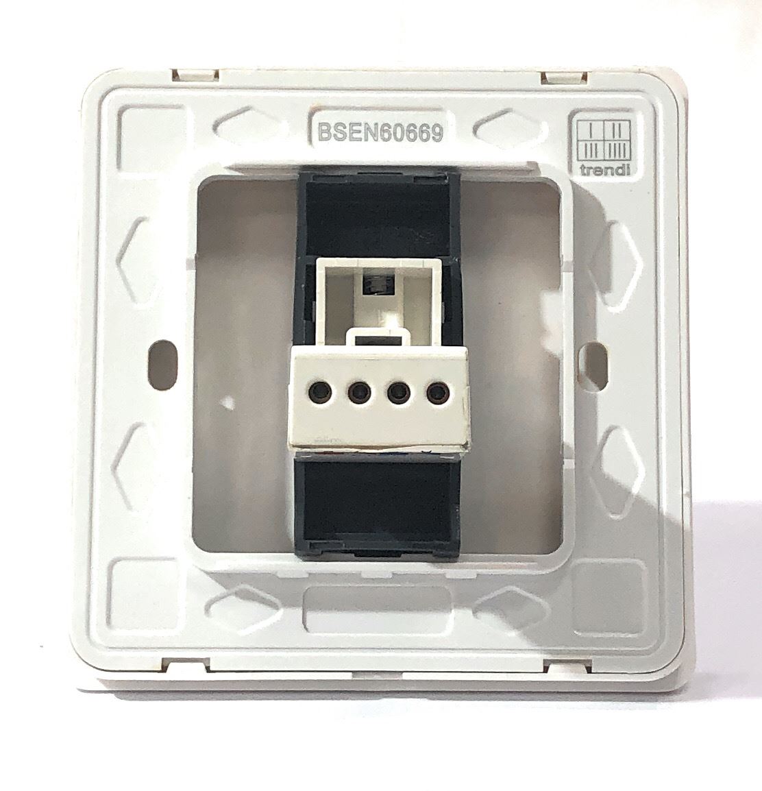 Trendi Artistic Modern Glossy Tactile Telephone Socket White ART-TLPWH