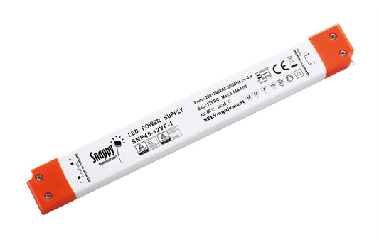 Snappy SNP, 45W, Constant Voltage Non-Dimmable PC Linetype LED Driver, 12VDC, IP20, Screw Connection, 5 yrs Warranty