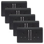 Trendi Switch 2 Gang Plug Socket in Mat Black