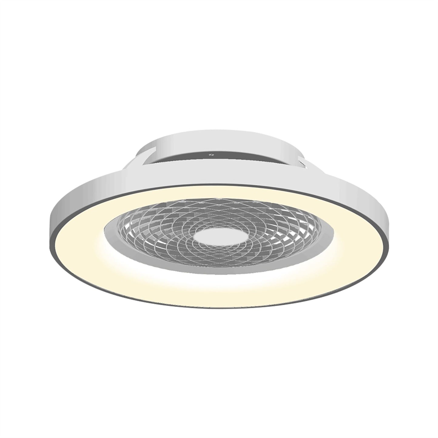 Tibet 65cm 70W LED Dimmable Ceiling Light With 35W DC Reversible Fan,Remote, APP & Alexa/Google Voice, 3900lm, Silver, 5yrs Warranty