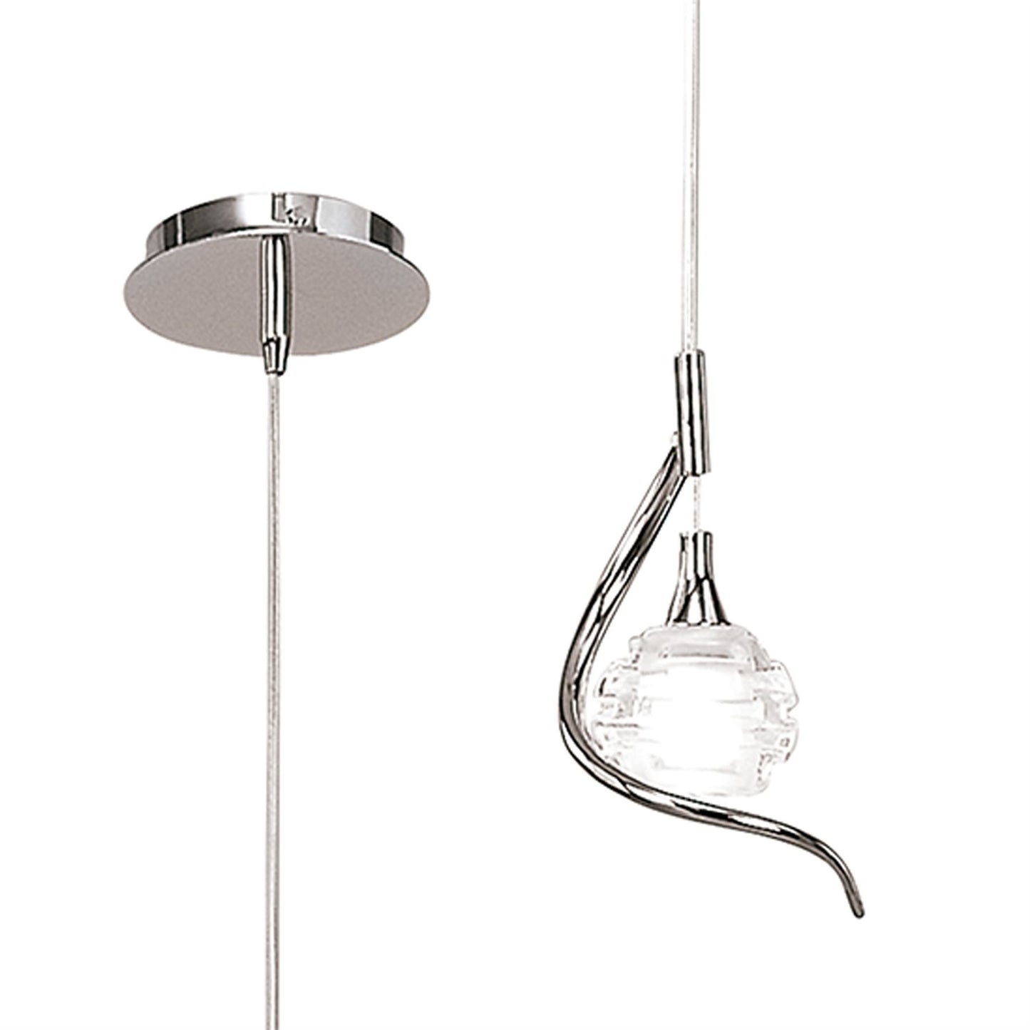 Mantra M0084 Dali Pendant 1 Light G9, Polished Chrome