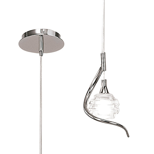 Mantra M0084 Dali Pendant 1 Light G9, Polished Chrome