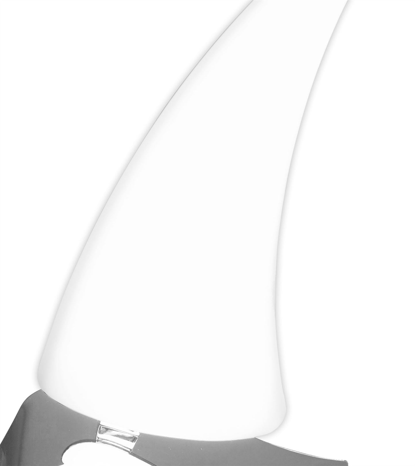 Mantra Mistral LED M3810 Mistral Table Lamp Right 6W LED 3000K, 540lm, Polished Chrome/Frosted Acrylic, 3yrs Warranty
