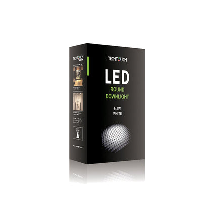 Techtouch Tech Downlight LED Adjustable Round Downlight 6x1W 30°