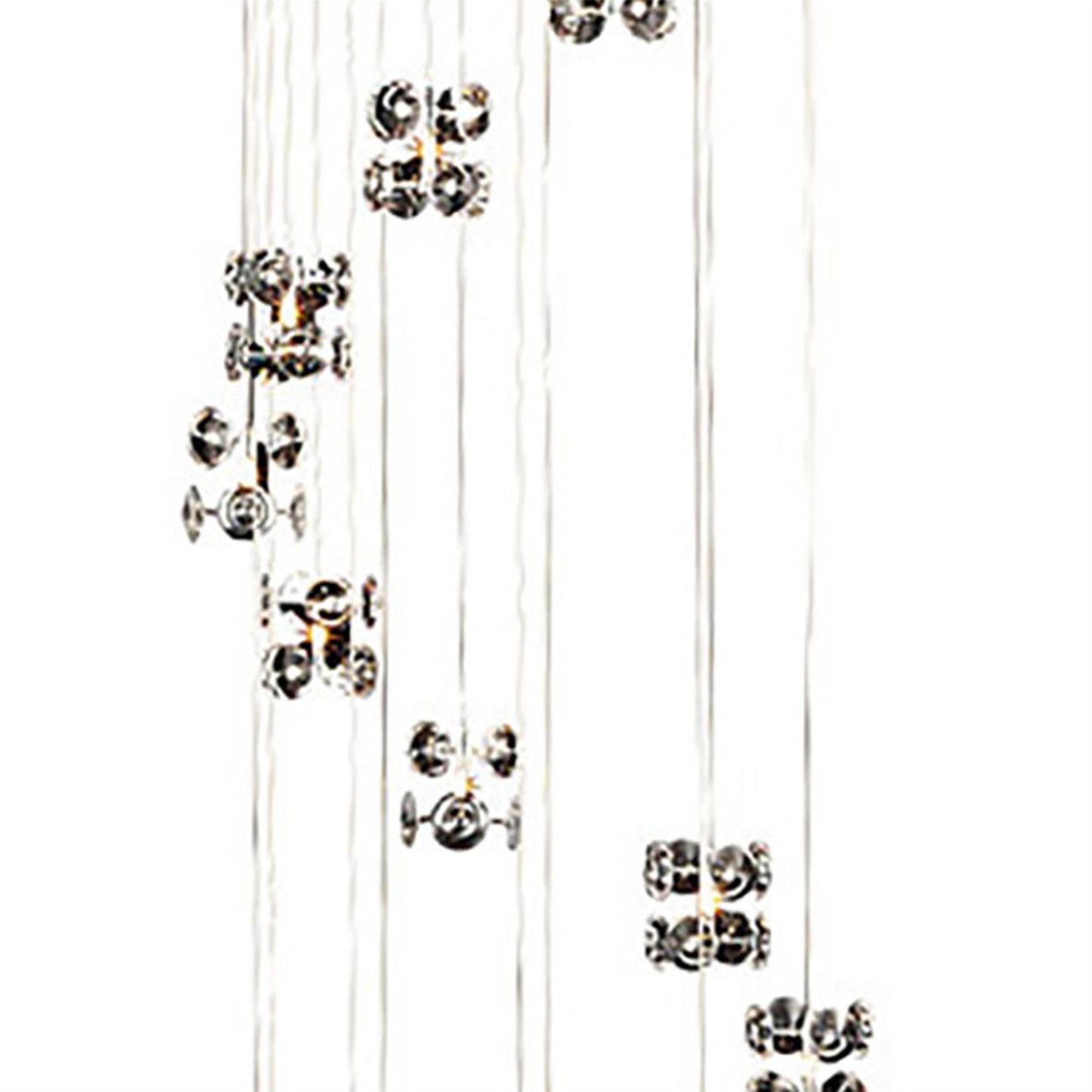Diyas Nico 55cm  20 Light G4 Polished Chrome/Crystal Ceiling Pendant Light Fitting